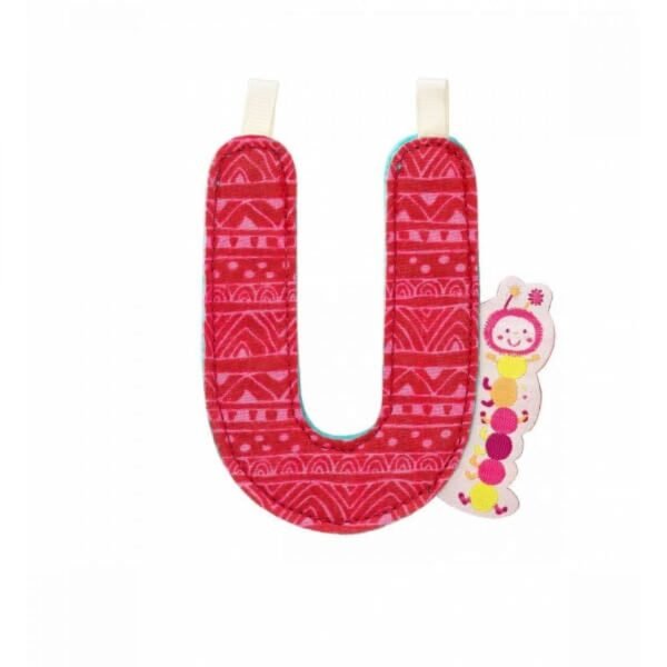 LETTRE ALPHABET - U ROSE
