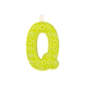 LETTRE ALPHABET - Q VERT