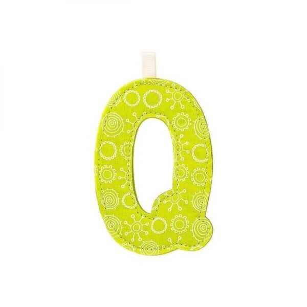 LETTRE ALPHABET - Q VERT