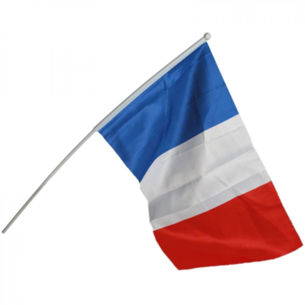 DRAPEAU FRANCAIS AVEC BATONNETS