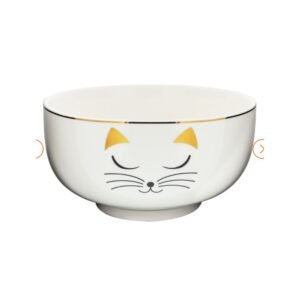 MATINAL SALADE - SALADIER EN PORCELAINE - WHITE CAT