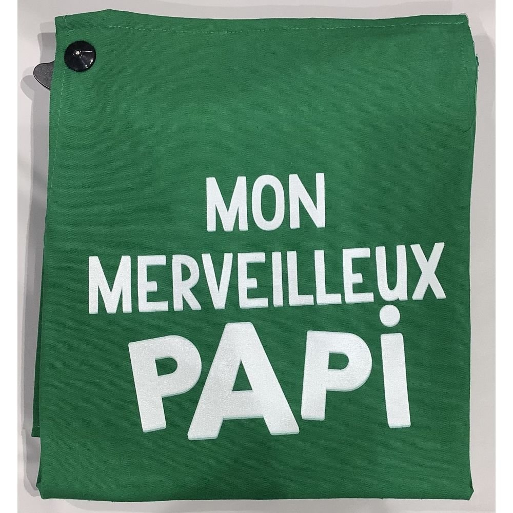 TABLIER- MON MERVEILLEUX PAPI-VERT FORÊT