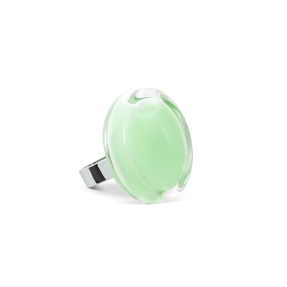 LS - BAGUE CACHOU MEDIUM MILK PASTEL - GREEN