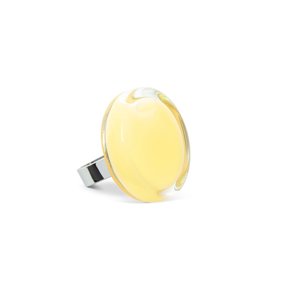 LS - BAGUE CACHOU MEDIUM MILK PASTEL - YELLOW