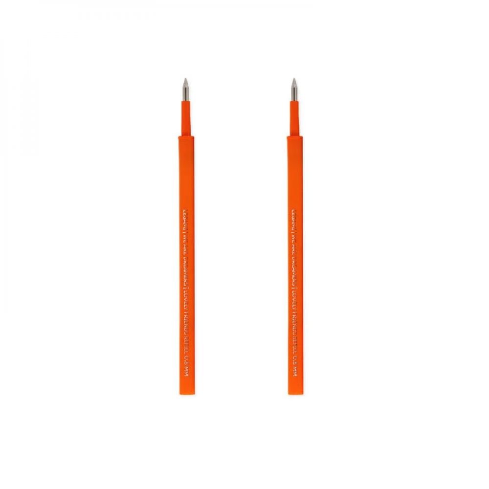 2 RECHARGES STYLO ORANGE - LOVELY FRIENDS