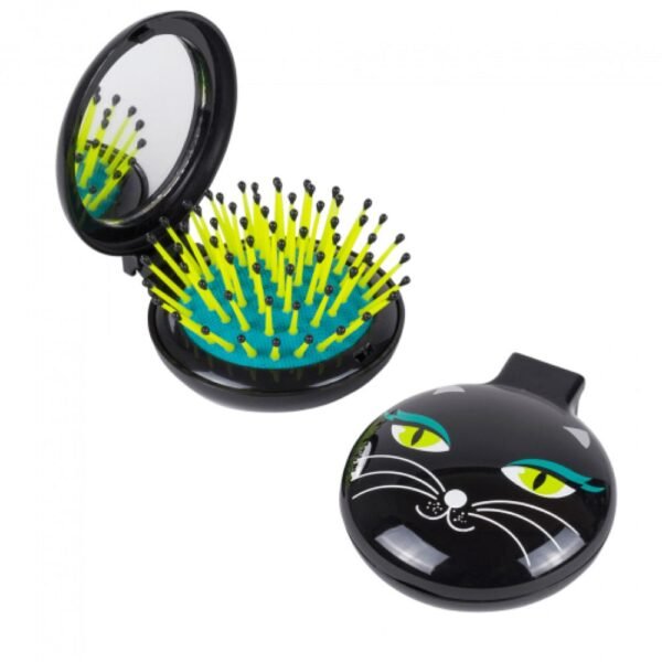 LADY RETRO - MIROIR BROSSE - CHAT NOIR
