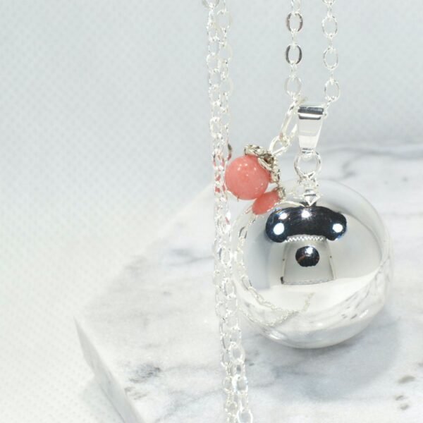 BOLA DE GROSSESSE PERLE LISSE - QUARTZ ROSE
