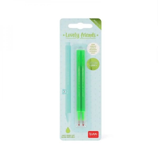2 RECHARGES VERT FLUO STYLO LOVELY FRIENDS – Image 2