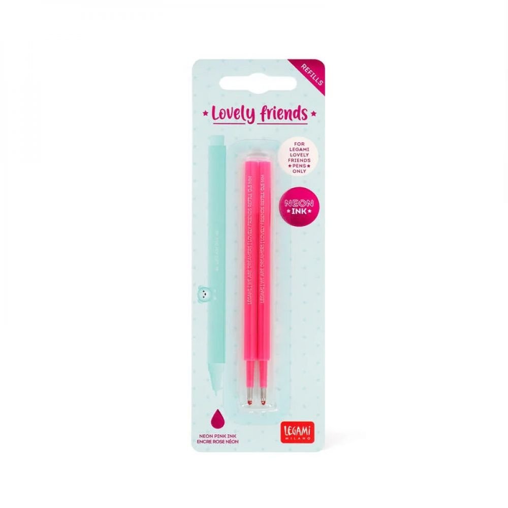 2 RECHARGES ROSE FLUO STYLO LOVELY FRIENDS – Image 2