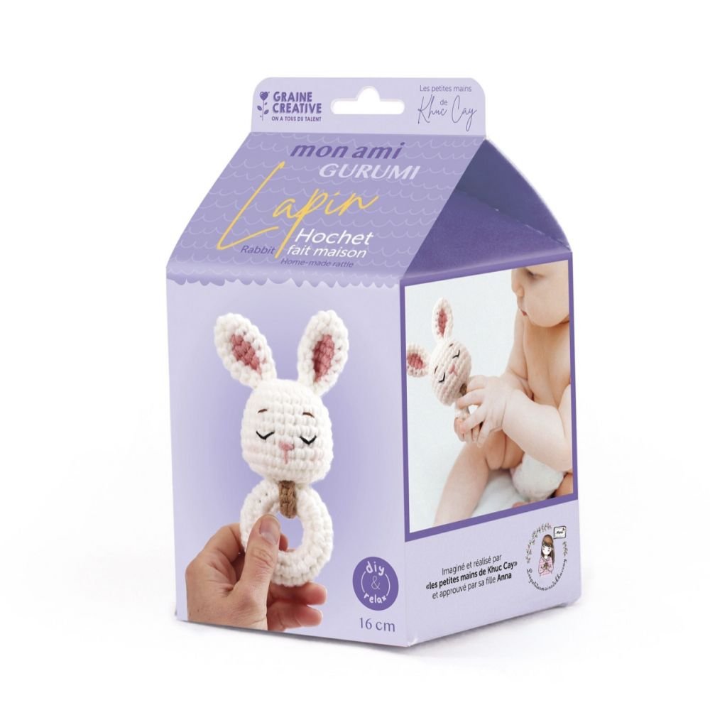 KIT MON AMIGURUMI LAPIN HOCHET