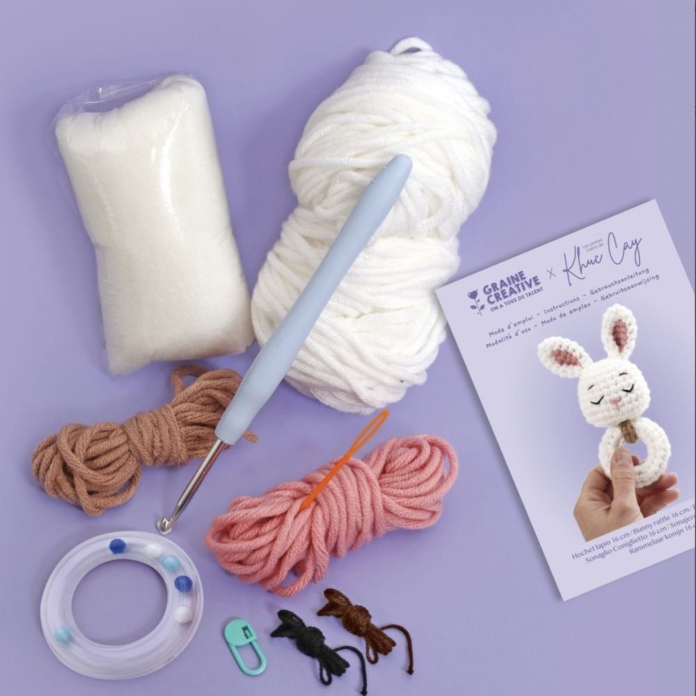 KIT MON AMIGURUMI LAPIN HOCHET – Image 2