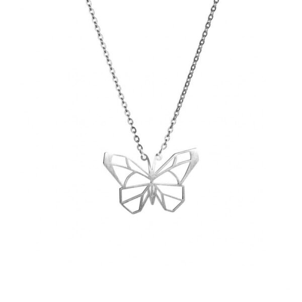 COLLIER PAPILLON ARGENT – Image 2
