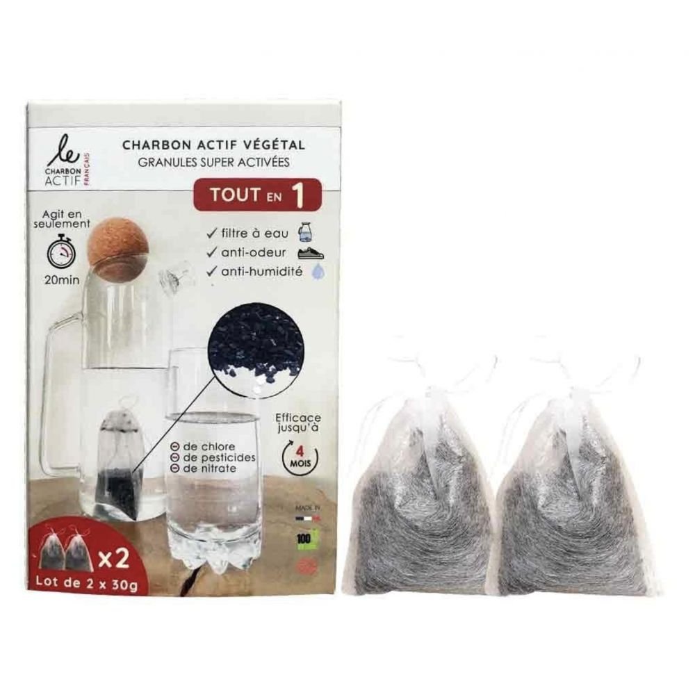 2 SUPERS FILTRES CHARBON ACTIF VEGETAL