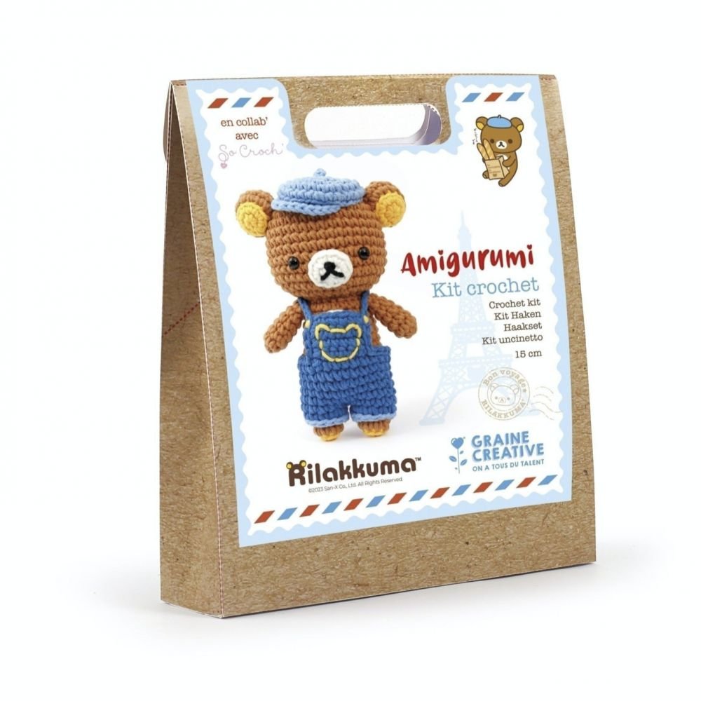 KIT AMIGURUMI RILAKKUMA SALOPETTE