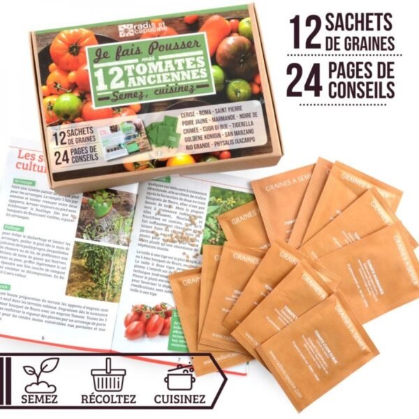 COFFRET 12 SACHETS TOMATES ANCIENNES