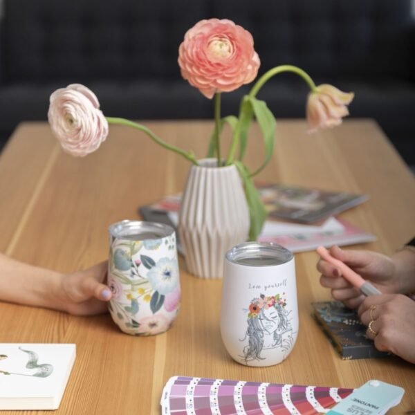MUG DE BUREAU 420ml - PASTEL FLOWER – Image 2