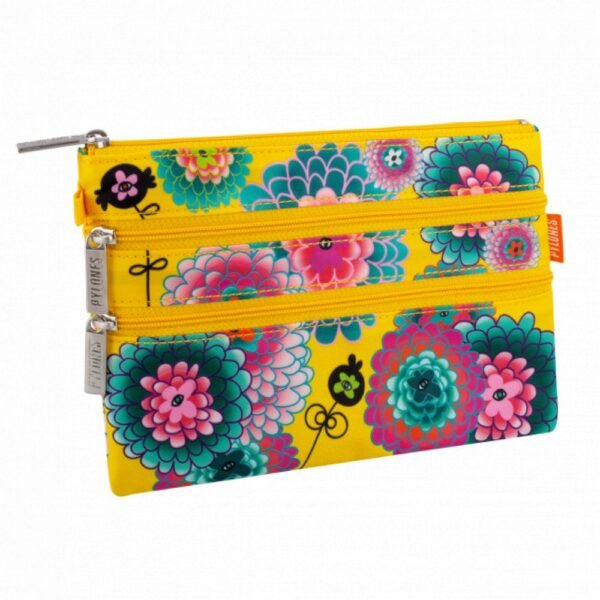 POCHETTE 3 ZIPS - DAHLIA - ZIP POUCH