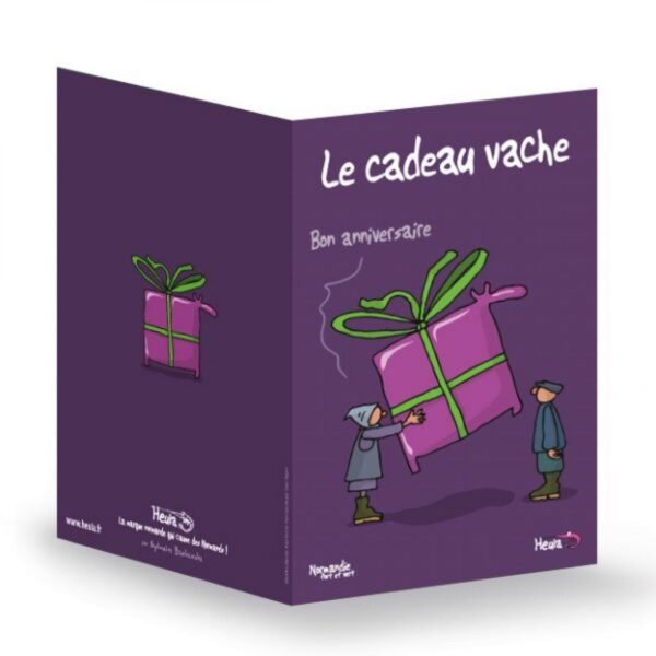 CARTE A SOUHAIT - CADEAU VACHE