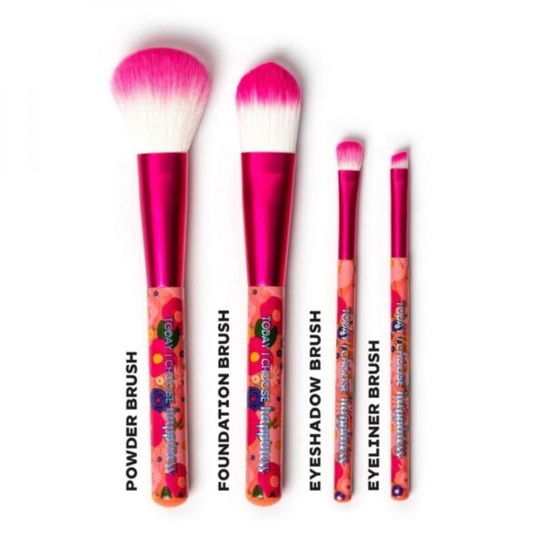 4 PINCEAUX FLEURS DE MAQUILLAGE