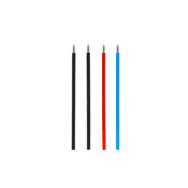 4 RECHARGES STYLO EFFACABLE 3 COULEURS