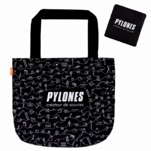 SAC DE COURSES PYLONES - NOIR (FUNNY LINE)