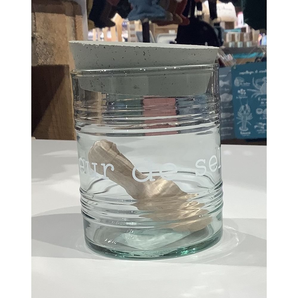 POT BIDON FLEUR DE SEL + PELLE A SEL INCLUS