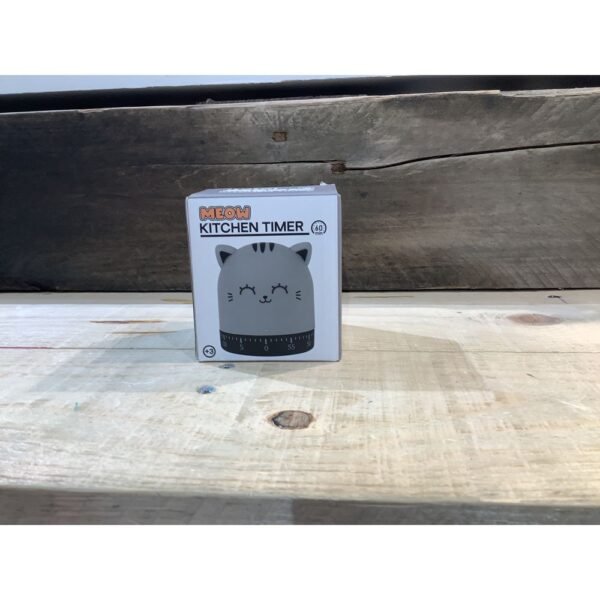 MINUTEUR CHAT GRIS