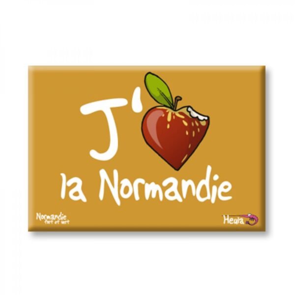 MAGNET PLAT - J'AIME LA NORMANDIE