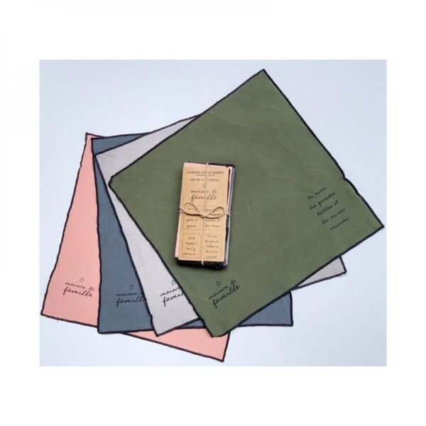 LOT DE 4 SERVIETTES - MAISON DE FAMILLE