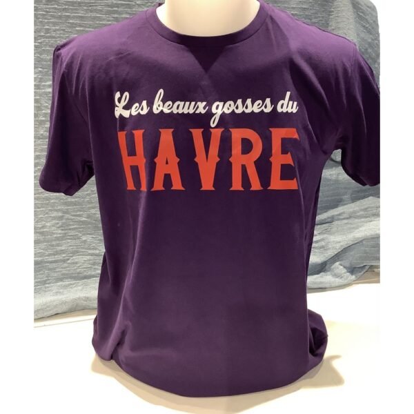 T-SHIRT VIOLET LES BEAUX GOSSES DU HAVRE