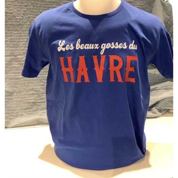 T-SHIRT BLEU ROYAL LES BEAUX GOSSES DU HAVRE