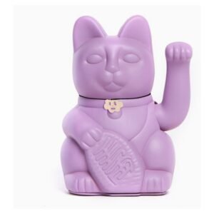 CHAT PORTE BONHEUR MAUVE