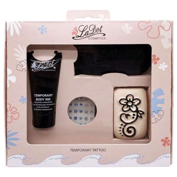 Coffret tatouage encre, strass et 1 pierre Taille M - LADOT