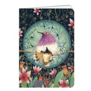 CARNET DORÉ 10X15 LE COLIBRI