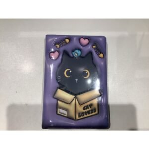 CAHIER 3D CHAT NOIR