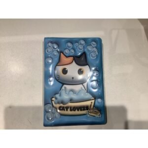 CAHIER 3D CHAT BLANC/ORANGE