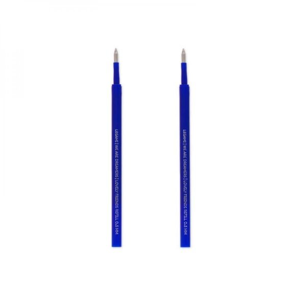 2 RECHARGES BLEU STYLO LOVELY FRIENDS