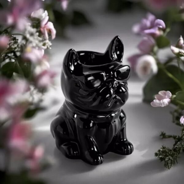 BRÛLE PARFUM CERAMIQUE BULLDOG NOIR