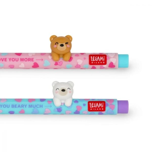 SET DE 2 STYLOS ENCRE GEL - BEARY IN LOVE – Image 3