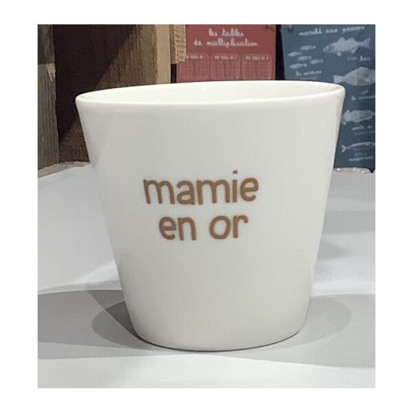 MINI TASSE MAMIE EN OR
