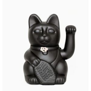 CHAT PORTE BONHEUR NOIR
