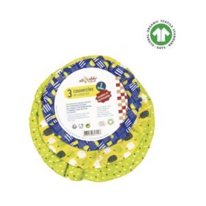 3 COUVERCLES EN COTON BIO - JARDIN D'HIVER
