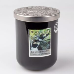Bougie parfumée Eau vive et sous-bois - Grand format - HEART & HOME