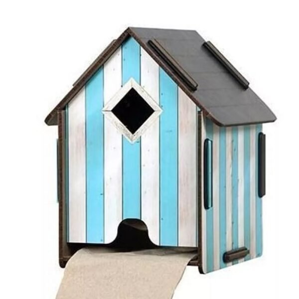 DISTRIBUTEUR PAPIER CABANE BLEU