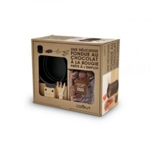 COFFRET FONDUE CHOCOLAT ET CHOCOLAT AU LAIT