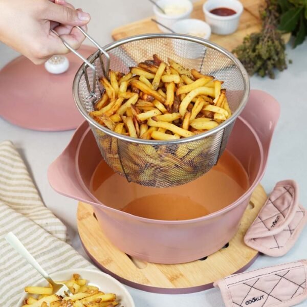 PANIER FRITURE INOX POUR COCOTTE 28CM – Image 2