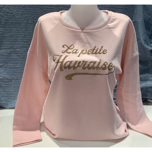 SWEAT LOOSE ROSE LA PETITE HAVRAISE