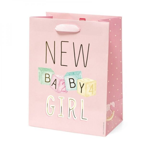 SAC CADEAU - M - NAISSANCE ROSE