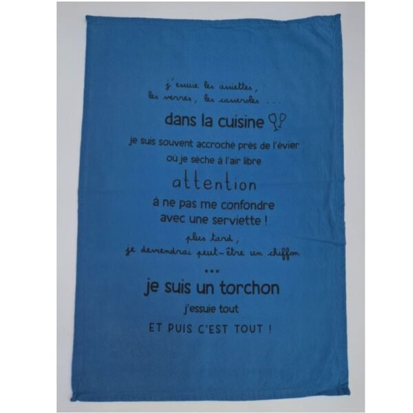 TORCHON COTON LAVE JE SUIS UN TORCHON – Image 2