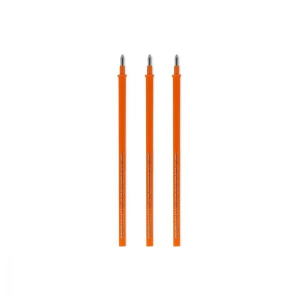 3 RECHARGES  ENCRE ORANGE GEL EFFAÇABLE – Image 2